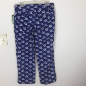 Lilly Pulitzer Blue Kristen Capri Printed Size 6